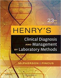 Henry's Clinical Diagnosis and Management by Laboratory Methods 2016