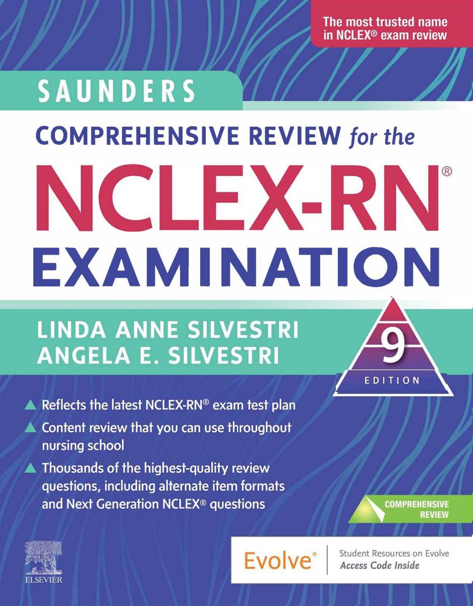 سیاه سفید SAUNDERS COMPREHENSIVE REVIEW FOR THE NCLEX-RN 2023