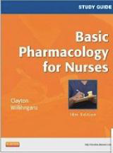 Study Guide for Basic Pharmacology for
Nurses